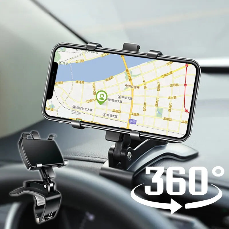 360° Car Phone Holder – Secure Dashboard Mount for All Phones